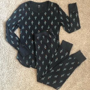 Old Navy Christmas Cactus Pajamas